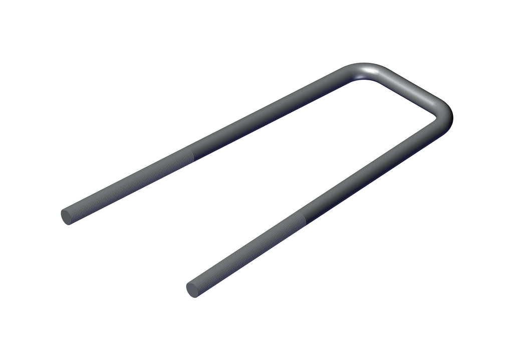 IILLUSTRATIVE IMAGE OF BOLT, 5/8" X 14" U-BOLT W/ 3-1/2" BOTTOMS-GRADE 8 FINE THREAD