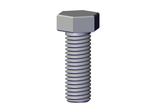 IILLUSTRATIVE IMAGE OF BOLT, 5/8"-11 X 1-1/4" HEX HEAD G5 BOLT ZINC