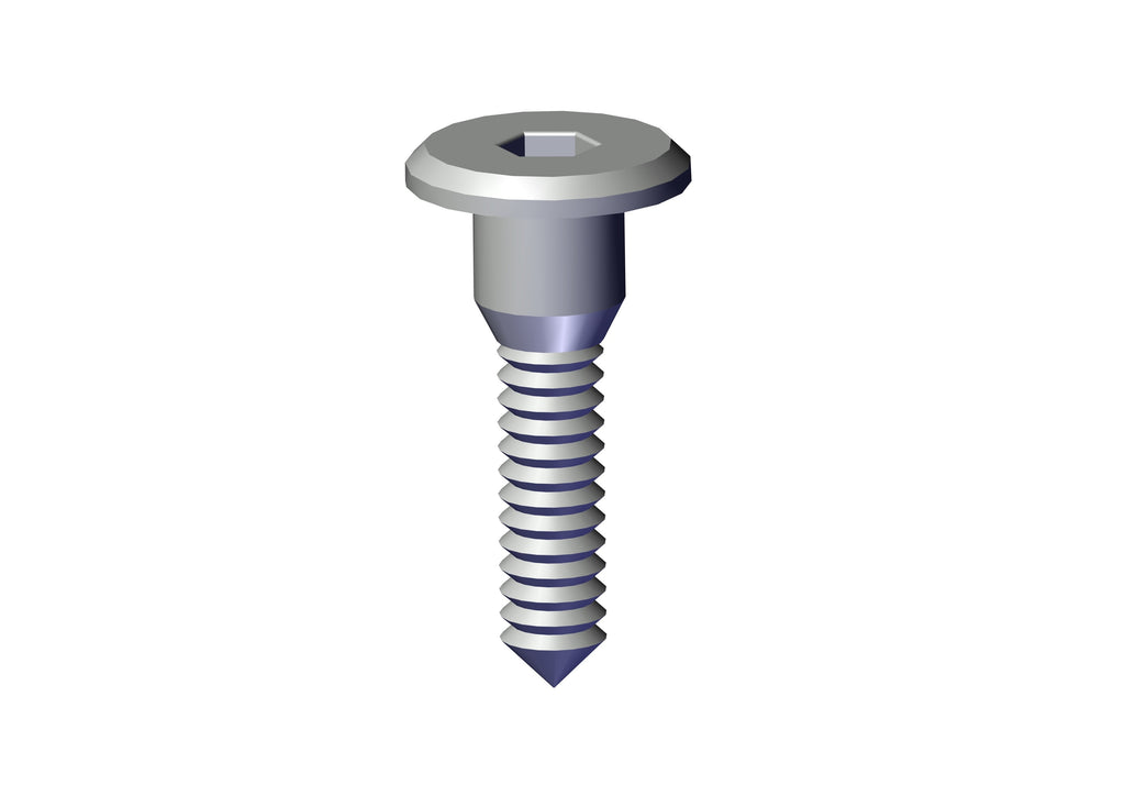 IILLUSTRATIVE IMAGE OF BOLT, 1/4"-20 X 1-3/16" BOLT CLEAR ZINC - POST BOLT FOR 90 DEG CORNERS
