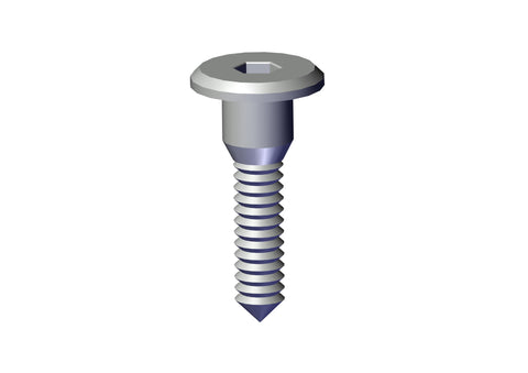 IILLUSTRATIVE IMAGE OF BOLT, 1/4"-20 X 1-3/16" BOLT CLEAR ZINC - POST BOLT FOR 90 DEG CORNERS