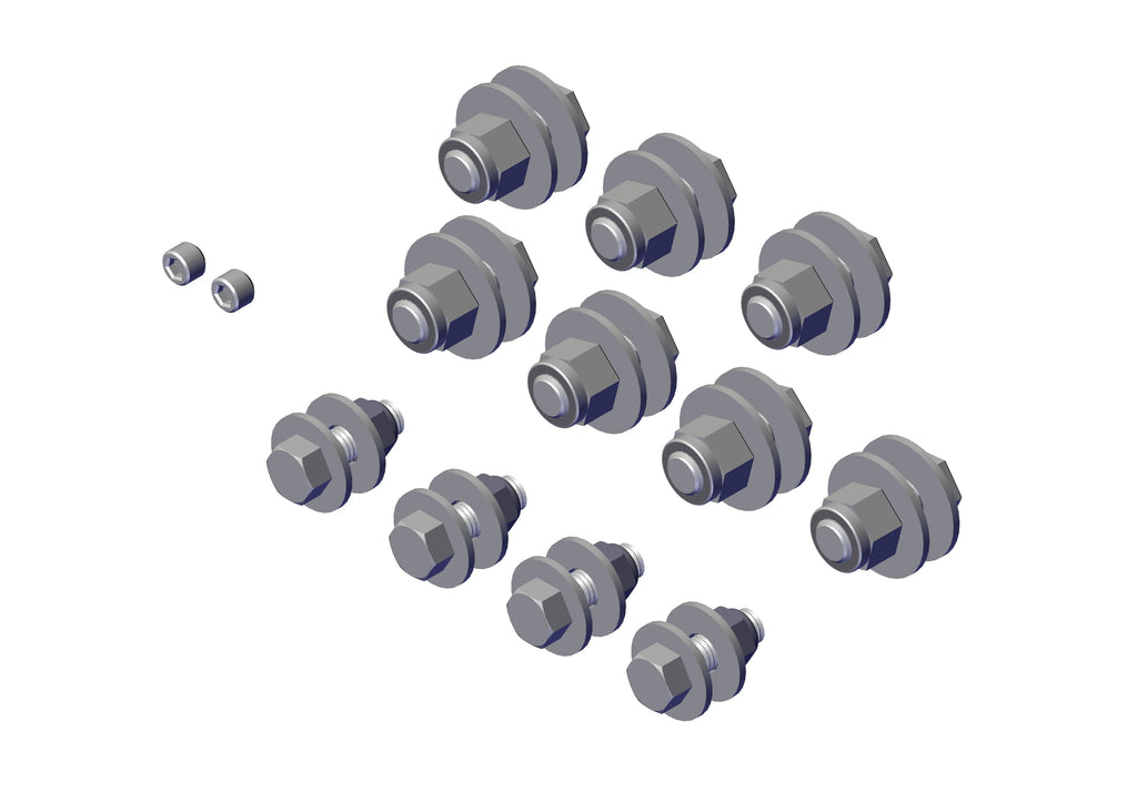 IILLUSTRATIVE IMAGE OF BOLT KIT, OF SINGLE TOP MOUNT PIVOT W/ BRACKET