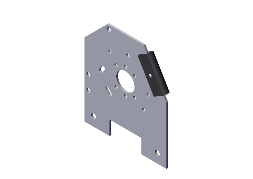 IILLUSTRATIVE IMAGE OF BRACKET, ALUMINUM MOUNTING BRACKET - PASSENGER SIDE