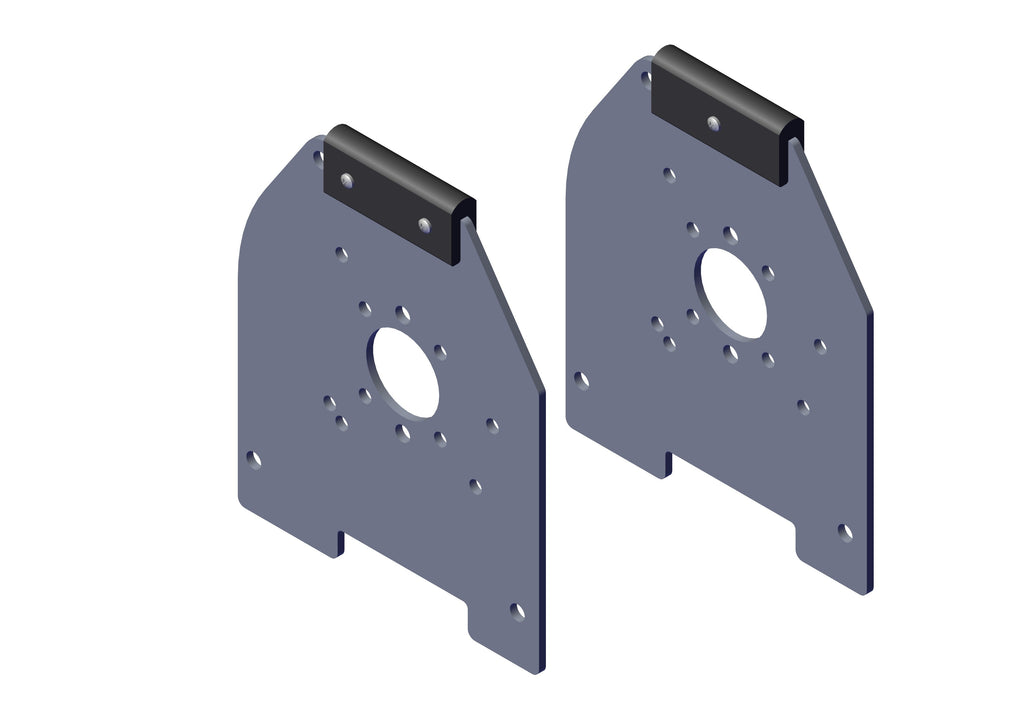 IILLUSTRATIVE IMAGE OF BRACKET, INT HOUSING ALUMINUM ENDCAPS - PAIR