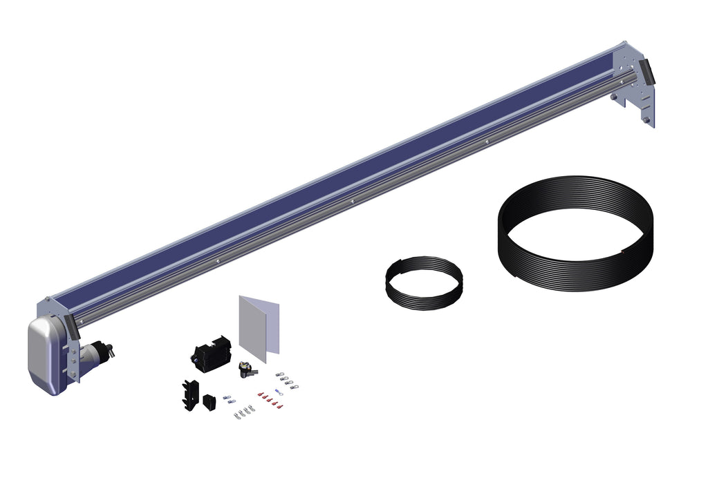 IILLUSTRATIVE IMAGE OF SPOOL KIT, SUPER DUTY TARP SPOOL w/97" WIND DEFLECTOR & MOUNTING BRACKETS