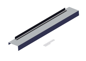 IILLUSTRATIVE IMAGE OF END CAP, 101.5" WIDE FLAT ALUMINUM ENDCAP FOR TRANSFER TRAILERS - 14" LONG