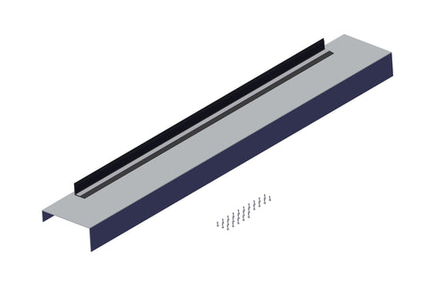 IILLUSTRATIVE IMAGE OF END CAP, 101.5" WIDE FLAT ALUMINUM ENDCAP FOR TRANSFER TRAILERS - 14" LONG