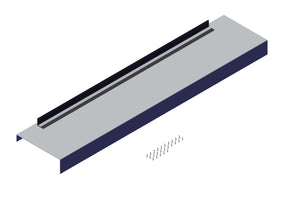 IILLUSTRATIVE IMAGE OF END CAP, 101.5" WIDE FLAT ALUMINUM ENDCAP FOR TRANSFER TRAILER - GREATER THAN 14" LONG