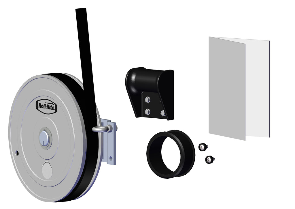 IILLUSTRATIVE IMAGE OF TARP RETURN, FOR 3" AXLE w/MOUNTING PLATE