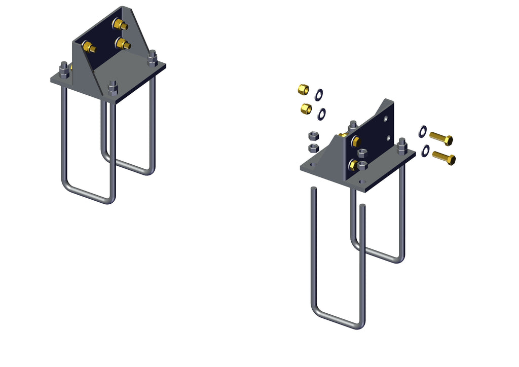 IILLUSTRATIVE IMAGE OF BRACKET, MOUNTING U-BOLT STYLE FOR TOWER - SET