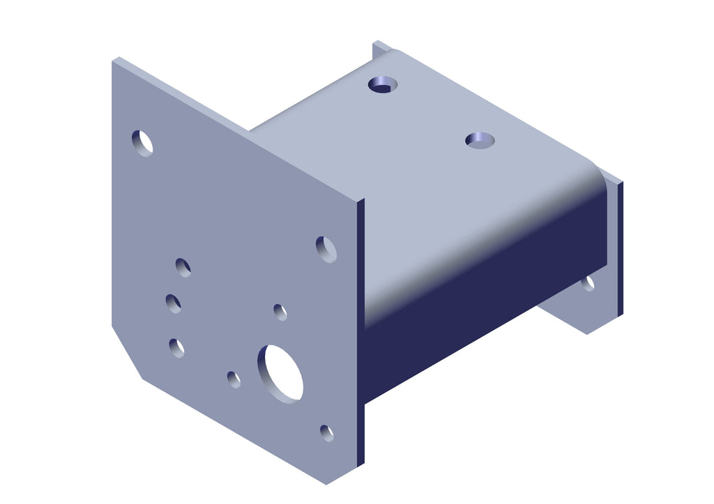 IILLUSTRATIVE IMAGE OF BRACKET, ALUMINUM 12UB, PASSENGER