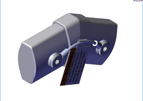 IILLUSTRATIVE IMAGE OF CASTING, ALUMINUM 30 FLAT ELBOW