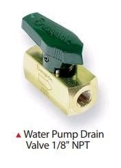 IILLUSTRATIVE IMAGE OF WATER PUMP DRAIN VALVE 1/8" NPT