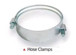 IILLUSTRATIVE IMAGE OF 8" HOSE CLAMPS