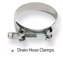 IILLUSTRATIVE IMAGE OF 4" DRAIN HOSE CLAMPS