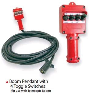 IILLUSTRATIVE IMAGE OF BOOM PENDANT W/ 4 TOGGLE SWITCHES