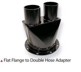 IILLUSTRATIVE IMAGE OF 8" FLANGE TO DBL 4" HOSE